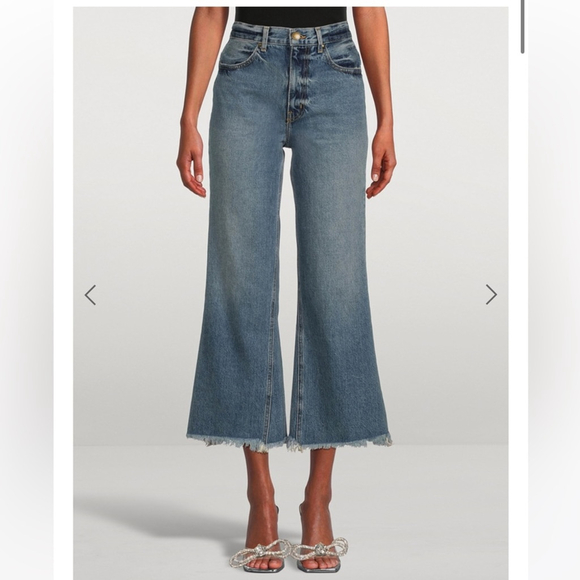 THE GREAT. Denim Flare Jeans The Kick Bell denim pants - Picture 1 of 10